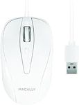 Macally USB Wired Mouse with 3 Butt