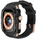 YiMingSun Metal Case for Apple Watch Ultra 49mm Band Men Rugged Case Bumper Heavy Duty Metal Cover FOR Apple Watch Ultra 49mm (B-Rose Gold)