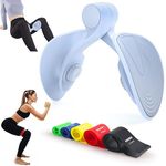 Thigh Master, [Upgraded Version] Spopal Thigh Master Thigh Exerciser for Women, 26lb Pelvic Floor Trainer, Kegel Exercise Products for Women, Leg/Arm/Hip Strengtheners, with 5 Resistance Bands (Blue)