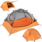 Clostnature Lightweight 2-Person Backpacking Tent - 3 Season Ultralight Waterproof Camping Tent, Large Size Easy Setup Tent for Family, Outdoor, Hiking and Mountaineering