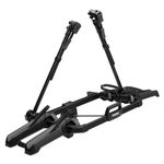 Thule Outpace 2 Bike Hitch Rack - Compact & Lightweight Platform Bike Rack - Foldable Design - Fits Most Bike Styles - 110lb Capacity 55lbs per Bike - 2" & 1.25" Hitch Compatibility