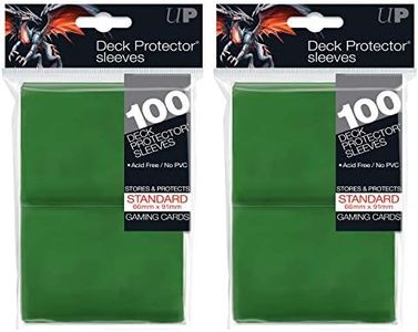 Ultra Pro Standard Solid Green Deck Protector Sleeves for Gaming Cards (200-Count)