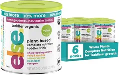 Else Nutrition Toddler Formula Value 12-36 Months - Organic, Plant Based Toddler Nutritional Drink - Soy & Dairy Free, Lactose Free - Toddler Protein Powder w/ 20+ Vitamins (22oz, 6-Pack)