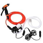 Car Pressure Washer Kit, 12v Water Pump with Sprayer Gun Portable Car Jet Wash Washing Kit Garden Washing Pump Set, for Door Window Car Tire Camping Washing