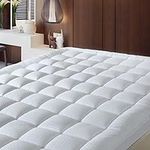 BaliChun Twin XL Mattress Pad Cooling Mattress Topper Cotton Top Quilted Fitted Mattress Cover Pillow Top Mattress Protector Deep Pocket Fits Mattress 8-21 Inches Thick (39×80 Inches, White)