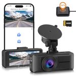 DYNACAM Dash Cam 4K Front Dashcam build-in GPS Speed, WiFi Dash Dam Front with Free 64GB SD Card, 3.16 IPS Screen Car Camera Dash Cam, Super Night Vision with WDR, 24H Parking Monitor, Loop Recording