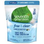 Seventh Generation Laundry Detergent Packs, Free and Clear, 90 Count