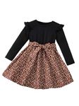 Niren Enterprise Ninja Floral Printed Rayon and KitKat Baby Frock (Ninja Frock, 1-2Y) Black