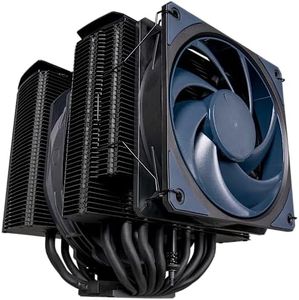 Cooler Master MasterAir MA824 Stealth Dual Tower CPU Air Cooler, 8 Heat Pipes, Dual Mobius 120|130mm Fans, Nickel-Plated Copper Base, Brackets AMD Ryzen AM5/AM4, Intel LGA 1851/1700/1200 Brackets