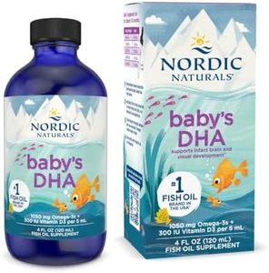 Nordic Naturals Baby’s DHA, Unflavored - 4 oz - 1050 mg Omega-3 + 300 IU Vitamin D3 - Supports Brain, Vision & Nervous System Development in Babies - Non-GMO - Servings May Vary