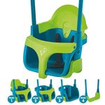 TP Toys Quadpod Baby Swing Seat, 4-in-1 Adjustable Swing Seat. Premium Outdoor Playground Swing Seat With Adjustable Ropes And Safety Strap. Weather-resistant, Ideal For Gardens, 6 Months+