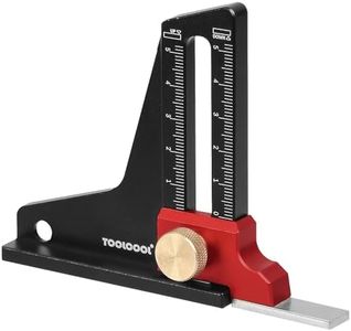 TOOLCOOL Adjustable Height Depth Gauge Tool Setting Gauge for Table Saw Router Table Drill Press Bandsaw - Metric