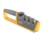 Smiths Adjustable Manual Knife Sharpener, Grey/Yellow