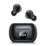 DUILEG Wireless Earbuds, Bluetooth 5.3 Headphones 50H Playtime with LED Digital Display Charging Case, IPX7 Waterproof in-Ear Earbuds HiFi Stereo Sound Earphone with Mic for Phone Computer Laptop