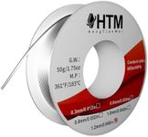 HengTianMei 60/40 Rosin Core Low Temp Tin Lead Solder Wire, for Soldering Electronic Devices (1.2mm/50g)