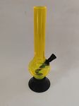 MFT Transparent Acrylic Water Bong,Portable Hookah (Bong_YELLOW MULTI DESIGN)