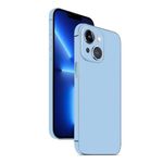 Skin Sticker for iPhone 15, 15 Pro, 15 Pro Max, 15 Plus, Phone Decal Protector Film Vinyl Mobile Cover Wrap for Back, Camera, Side - Light Blue (for 15)