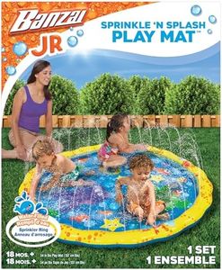 Banzai 14663 Sprinkle 'n' Splash Baby Play Mat Sprinkler Paddling Pool for Toddlers & Young Kids, Multi-Colour