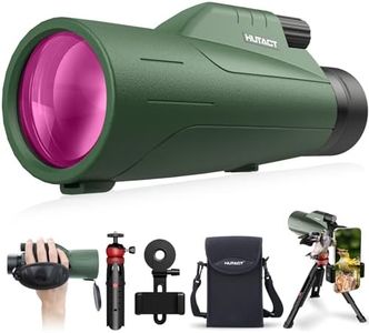 Telescopio monocular de Alta Potencia HUTACT 12x56, monoculares de visión más Grande para Adultos y niños con Prisma BAK4 y Lente FMC, Adecuado para observación de Aves, Senderismo, Camping