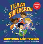 Team Supercrew - Emotions and Powers - 4 Book Box Set (books 1-4): Help kids through big emotions (anger, fear, frustration, sadness). Discover the power to be brave, be kind, be calm, and have grit!