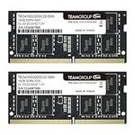 TEAMGROUP Elite DDR4 32GB Kit (2 x 16GB) 3200MHz PC4-25600 CL22 (2933MHz or 2666MHz) Unbuffered Non-ECC 1.2V SODIMM 260-Pin Laptop Notebook PC Computer Memory Module Ram Upgrade - TED432G3200C22DC-S01