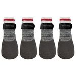 FouFouBrands - Rubber Dipped Socks Heritage - X-Small - Pet | Dog | Puppy | Grip | Non-Slip | Sock | Pair | Warm | Secure | Soft