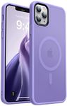 Noonin Strong Magnetic Case for iPhone 11 Pro，[Compatible with MagSafe] Protective Shockproof Cover Phone Case for iPhone 11 Pro 5.8" (Light Purple)