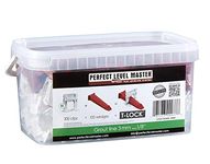 Perfect Level Master T-Lock Starter Kit – 3mm (1/8”) 300 Clips & 100 Wedges – Professional Anti Lippage Tile Leveling System