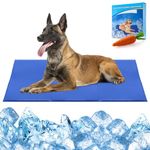 Dog Self Cooling Mat for Pets, Cats Over 50lbs, Cooling Gel Pad for Kennels, Crates, Beds, Size L 24x39 inch