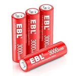 EBL Rechargeable AA Batteries, 4 Pa