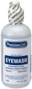 PhysiciansCare Eye Wash Solution, Sterile Isotonic Buffered Solution for Flushing & Irrigating Eyes, 4-oz Bottle