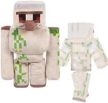 Pixel-Style Game Basic Plush Character Soft Toy, Video Game-Inspired Collectible Plushies Gifts for Kids & Fans (Iron Golem)