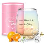 Birthday Gifts for Women Personalised Wine Glasses Best Friend Funny Gifts for Her Novelty Friendship Gifts for Colleagues Mother Sister Girlfriend Ladies Christmas Gifts Ideas Special Friend Gifts