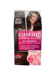 L'Oréal Paris Casting Crème Gloss Hair Color With Glycolic Gloss Complex | 5X Glossier Hair Color | Shade 300 - Darkest Brown | 60g + 40ml + 60g