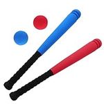 BESPORTBLE Ultra Soft Baseball Bat Foam Baseball Bat Set with 2 Bat Mini Sport T Ball Bat Sports Baseball Set Playing Sport Game