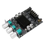 Bewinner ZK‑1002T Audio Power Amplifier Module, Dual Channel Digital Subwoofer Power Amplifier Board, DC12‑24V, BT 5.0 Sound Amplifier Board