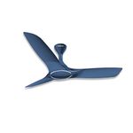 Havells 1250mm Stealth Air Ceiling Fan | Aerodynamic blades for silent operation, Superior Air Delivery | Dust Resistant , the most slient fan with Premium look and finish | (Pack of 1, Indigo Blue)