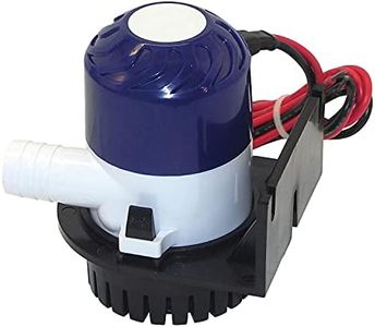 Shoreline Marine Fully Submersible Bilge Pump, 600GPH with ¾’ Outlet Hose Barb