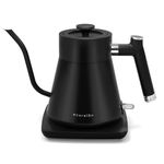 ECORELAX Gooseneck Electric Kettle with Temperature Control,1200W Electric Tea Kettle, 34oz Pour Over Electric Kettle for Coffee & Tea (Matte Black)