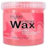 Mylee Rose Soft Creme Wax for Sensitive Skin 450g, Microwavable & Wax Heater Friendly, Ideal for All Body Area Stubborn Coarse Hair Removal