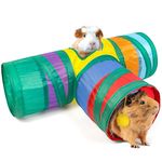 Guinea Pig Tunnel, Guinea Pig Toys, Hamster Tubes And Tunnels Kit, Hanging Tunnel For Small Animals, Collapsible Tee Tunnel Toy Tube (colorful)