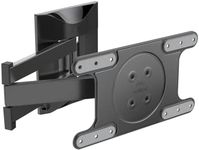 Meliconi Space System Fullmotion OLED TV Wall Mount with Arm and Double Rotation, Wall Mount for Flat Screens from 40 Inches to 82 Inches VESA Mount 200-300-400x200, Load Capacity up to 40 kg, Black