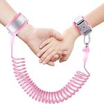 SITREMEN Anti Lost Wrist Link for Toddlers, 360°Rotate Toddler Wrist Reins with Security Lock and Safety ID Wristband, Kid Wrist Leash Strap with Elastic Wire Rope for Children Walking Travle