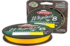 Berkley Whiplash8, Fishing Line, Superline, , Predator Fishing, Pike, Perch, Zander, Trout, Unisex, Yellow, 0.1mm | 14.8kg | 32lb | 165yd