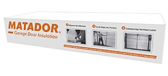 Matador S-GDIK001 Garage Door Insulation Kit, Designed for 7' Tall Door up to 9' Wide, Large, White (SGDIK001)