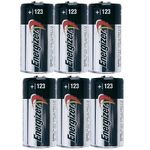 6-Pack Energizer Photo 123 Lithium Battery Pack 3V CR123A Ultimate 3.0v DL123A Bulk by Energizer