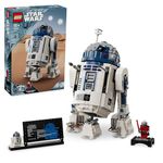 LEGO Star Wars R2-D2 Model Set, Buildable Toy Droid Figure for 10 Plus Year Old Kids, Boys & Girls, with 25th Anniversary Darth Malek Minifigure and Decoration Plaque, Memorabilia Gift Idea 75379