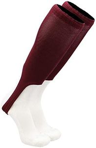 TCK 9 Inch Solid Baseball Stirrups (Maroon, Large)