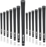 Karma Velour Black Midsize (+1/32") Golf Grips (13 Pack)