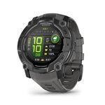 Garmin Instinct 3, 50mm AMOLED Rugged GPS Smartwatch,Built in Sports Apps and Health Monitoring, LED Flashlight, Shock Resistant, 10ATM, Up to 24 days Battery Life, Black Bezel with Charcoal Band